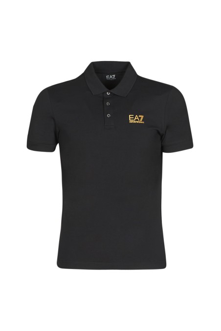 Polo hommes Emporio Armani EA7 TRAIN CORE ID M PO Noir