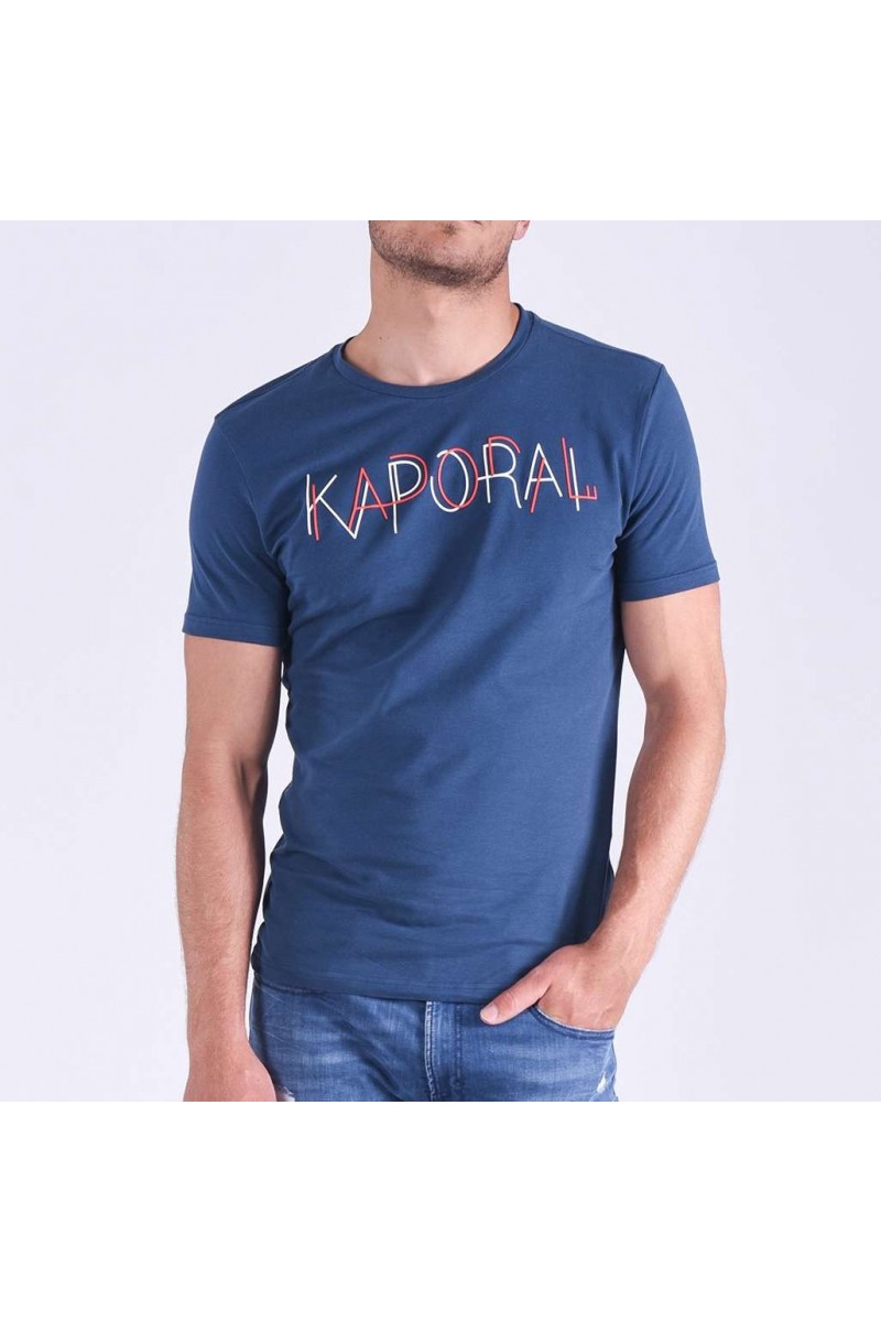 T shirt Kaporal manches courtes homme SINCE Noir ou Bleu